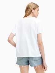 AllSaints White 100% Cotton Dia Grace T-Shirt - Image 5 of 6