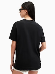 AllSaints Black Boyfriend Pepper T-Shirt - Image 2 of 5