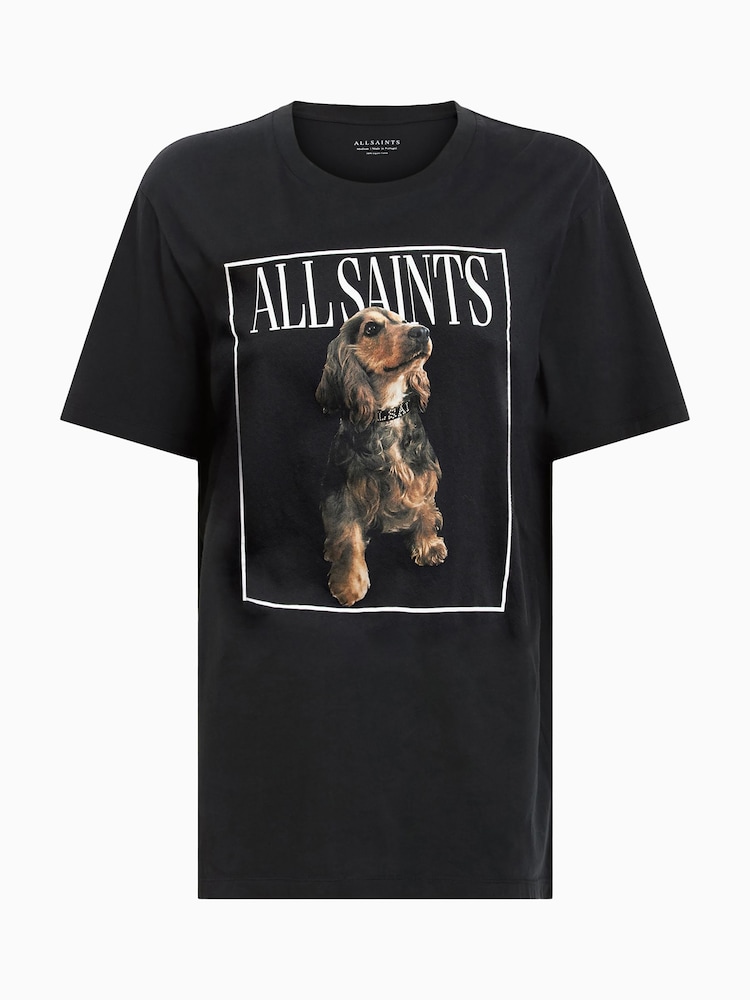 AllSaints Black Boyfriend Pepper T-Shirt - Image 5 of 5