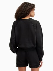 AllSaints Black Ewelina 100% Cottton Sweatshirt - Image 6 of 7