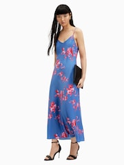 AllSaints Pink Bryony Iona Dress - Image 3 of 5