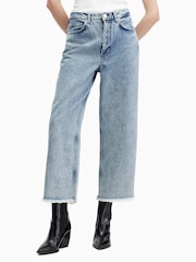 AllSaints Blue Blake Cropped Jeans - Image 2 of 8