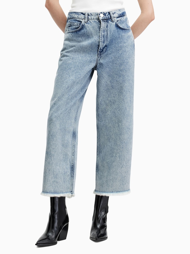 AllSaints Blue Blake Cropped Jeans - Image 2 of 8 AllSaints Blue Blake Cropped Jeans - Image 2 of 8