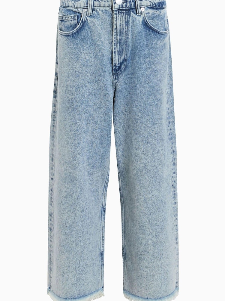 AllSaints Blue Blake Cropped Jeans - Image 8 of 8 AllSaints Blue Blake Cropped Jeans - Image 8 of 8