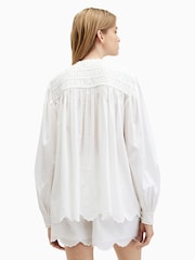AllSaints White Etti Shirt - Image 2 of 7