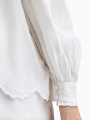 AllSaints White Etti Shirt - Image 6 of 7