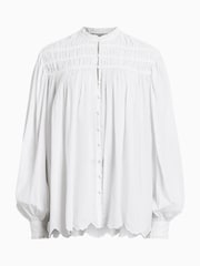 AllSaints White Etti Shirt - Image 7 of 7