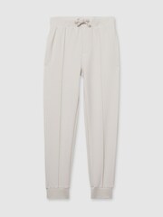 Reiss Taupe Croxley 9-13 yrs Relaxed Drawstring Joggers - Image 2 of 4
