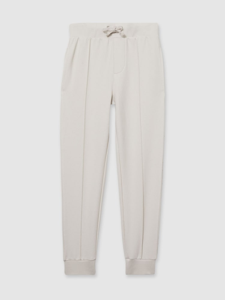 Reiss Taupe Croxley 9-13 yrs Relaxed Drawstring Joggers - Image 2 of 4
