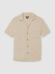 Natural - Paige Terry Cuban Collar Shirt - Imagen 1 de 5