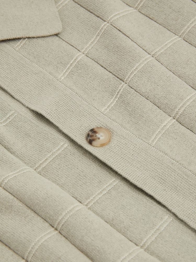 Paige Cotton-Linen Knitted Check Shirt - Image 6 of 6