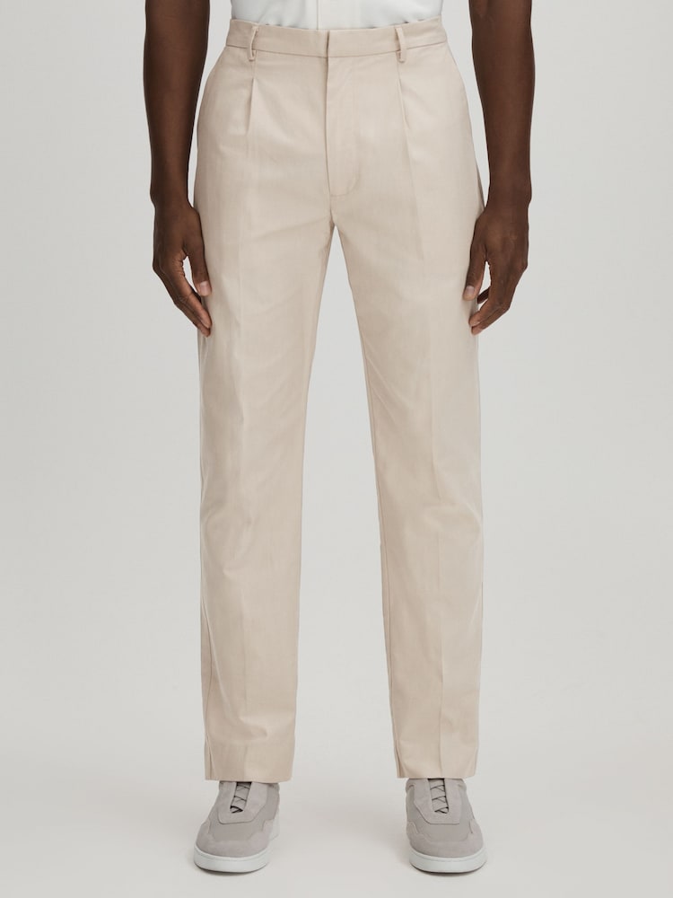 Paige Cotton-Lyocell Straight Leg Trousers - Image 3 of 6