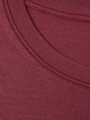 Reiss Cherry Pink Wessex Merino Wool Crew Neck Jumper - Image 4 of 4