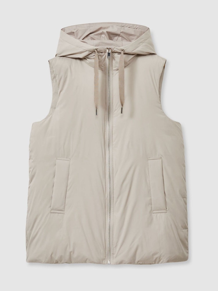 Reiss Farley Wattierte Weste mit Kapuze - Bild 2 von 6 Reiss Farley Wattierte Weste mit Kapuze - Bild 2 von 6