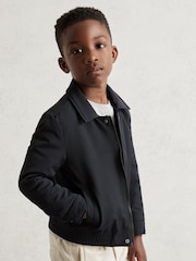 Reiss Blue 13-14 yrs Zip Through Harrington Jacket - Image 3 of 4