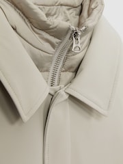 Reiss Stone Logan 3-9 yrs Gabardine Coat with Removable Gilet - Image 4 of 4