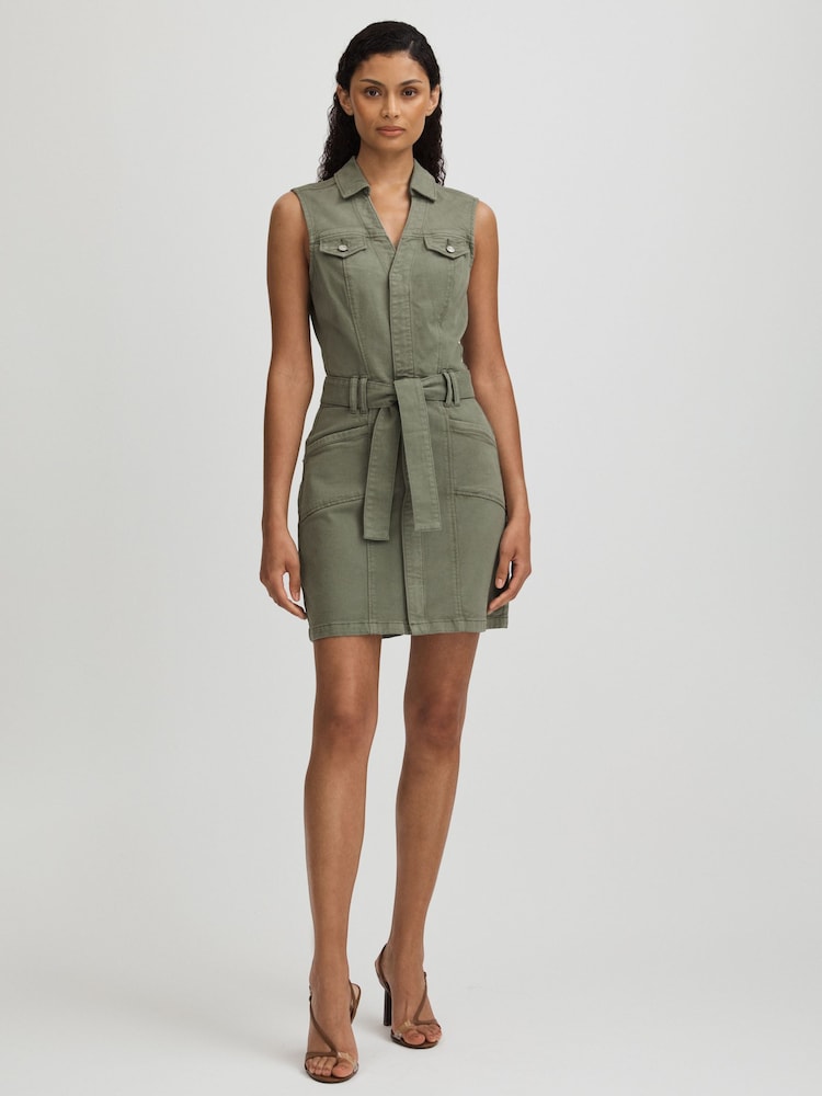 Paige Denim Mini Dress - Image 1 of 5