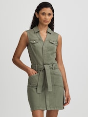 Paige Denim Mini Dress - Image 3 of 5