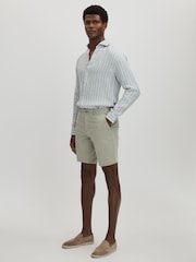 Paige Cotton Blend Chino Shorts - Image 1 of 6