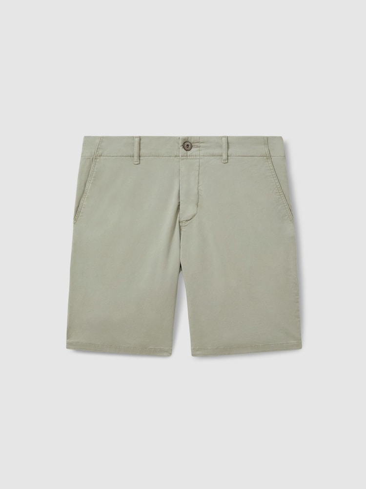 Paige Cotton Blend Chino Shorts - Image 2 of 6