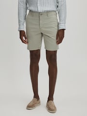 Paige Cotton Blend Chino Shorts - Image 3 of 6