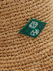 Reiss Natural Corallo Reiss | Ché Raffia Bucket Hat - Image 4 of 4