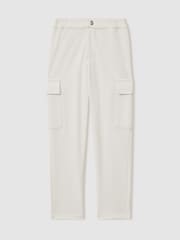 Reiss Off White Orwell Twill Cargo Trousers - Image 1 of 3