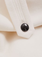 Creme - Casaco Reiss Evelyn Atelier de lã e caxemira com costura invisível - Imagem 7 de 7