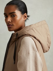 Reiss Farley Padded с капюшоном Gilet - Изображение 4 из 6