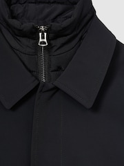 Reiss Navy Logan 3-9 yrs Gabardine Coat with Removable Gilet - Image 4 of 4