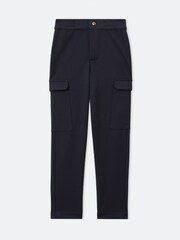 Reiss Navy Orwell Twill Cargo Trousers - Image 1 of 3