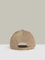 Reiss Taupe Nicole Adjustable Embroidered Logo Baseball Cap - Image 4 of 5