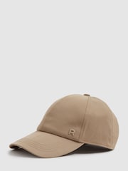 Reiss Taupe Nicole Logo-Embroidered Baseball Cap - Image 6 of 6