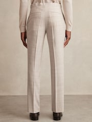 Reiss Stone Oe Belmondo Check Regular-Fit Suit Trousers - Image 5 of 6