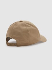 Reiss Cream Nikki Elasticated Back Baseball Cap - Image 3 of 4