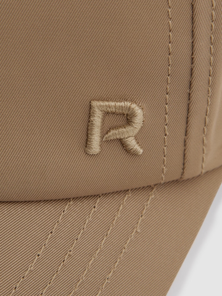 Reiss Cream Nikki Elasticated Back Baseball Cap - Image 4 of 4
