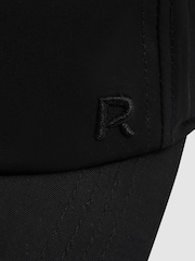 Reiss Black Nicole Adjustable Embroidered Logo Baseball Cap - Image 4 of 4