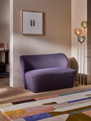 MADE.COM Cobalt Blue Pax Boucle Topeka Small 2 Seater Sofa - Image 1 of 4
