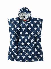 Frugi Boys Blue Hooded Beach Poncho - Image 1 of 5