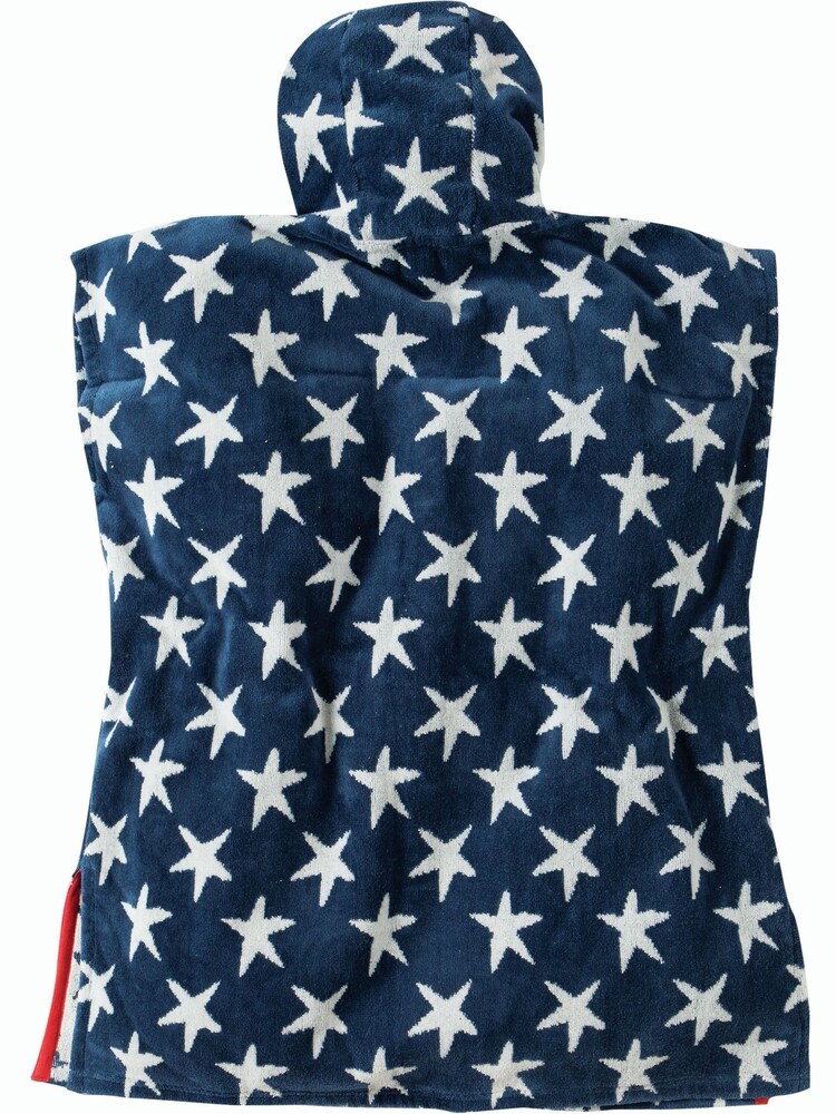 Frugi Boys Blue Hooded Beach Poncho - Image 2 of 5