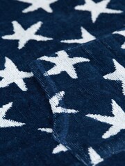 Frugi Boys Blue Hooded Beach Poncho - Image 5 of 5