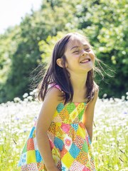Frugi Blue 2 In 1 Floral Skirt To Top - Image 1 of 5