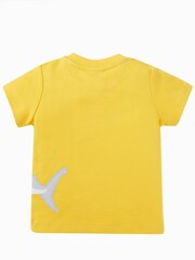 Frugi Yellow Shark Applique T-Shirt - Image 2 of 3