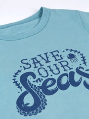 Frugi Blue Save Our Seas T-Shirt - Image 3 of 3