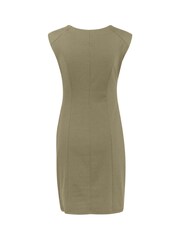 Kaffe Green India Sleeveless Fitted Cocktail Dress - Image 6 of 6