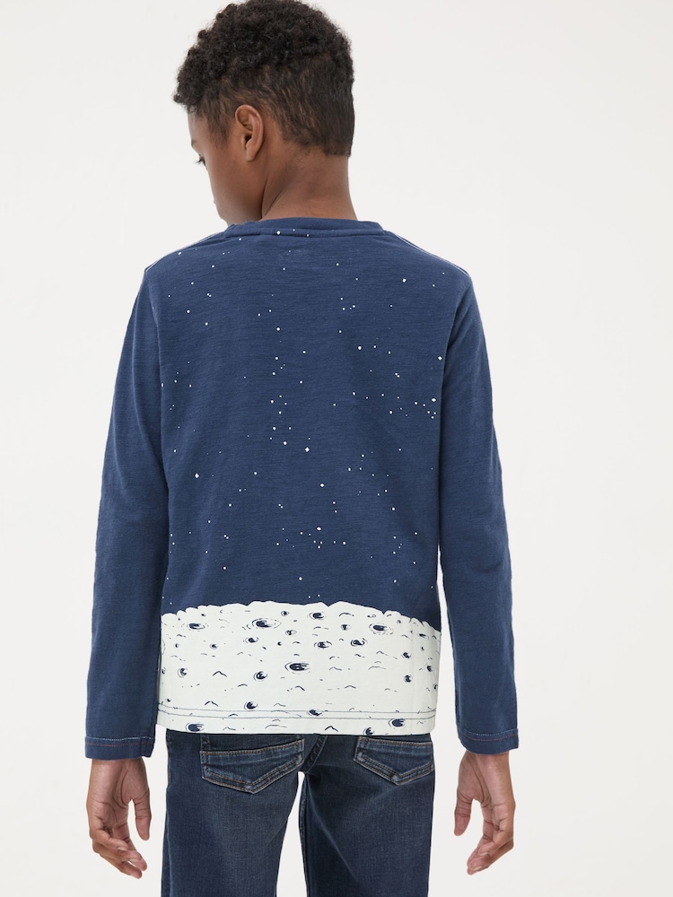 Navy Otto Space T-Shirt - Image 2 of 4 Navy Otto Space T-Shirt - Image 2 of 4