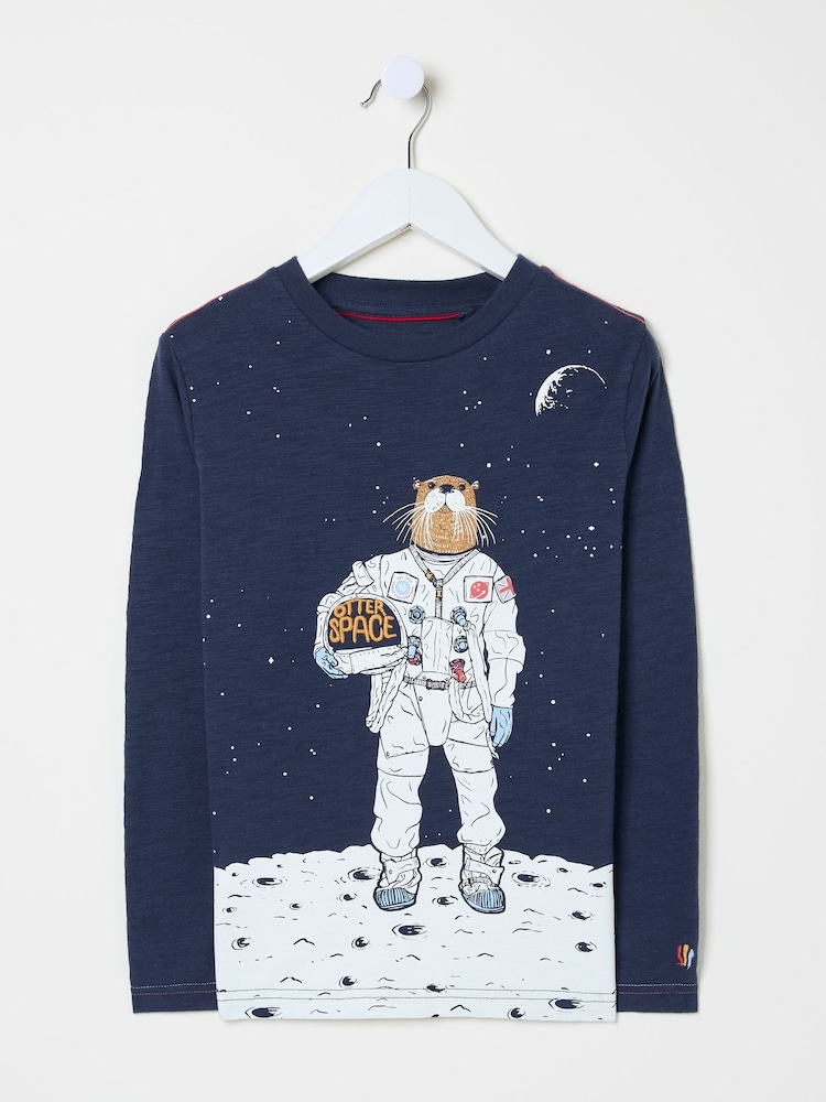 Navy Otto Space T-Shirt - Image 4 of 4 Navy Otto Space T-Shirt - Image 4 of 4
