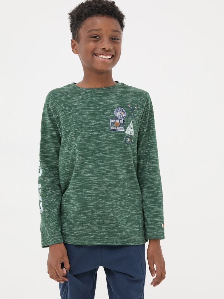 Dark Green Explore Ski T-Shirt - Image 1 of 5