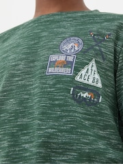 Dark Green Explore Ski T-Shirt - Image 3 of 5