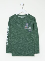 Dark Green Explore Ski T-Shirt - Image 5 of 5
